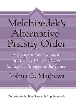 cover image of Melchizedek's Alternative Priestly Order